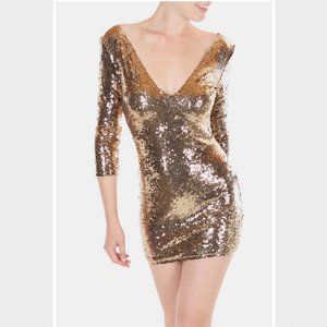Gold Sequin Dress